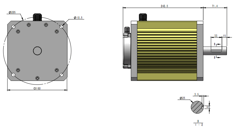 Configuration du moteur CC sans balais