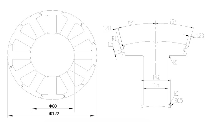 STATOR DIMENSIONNEL