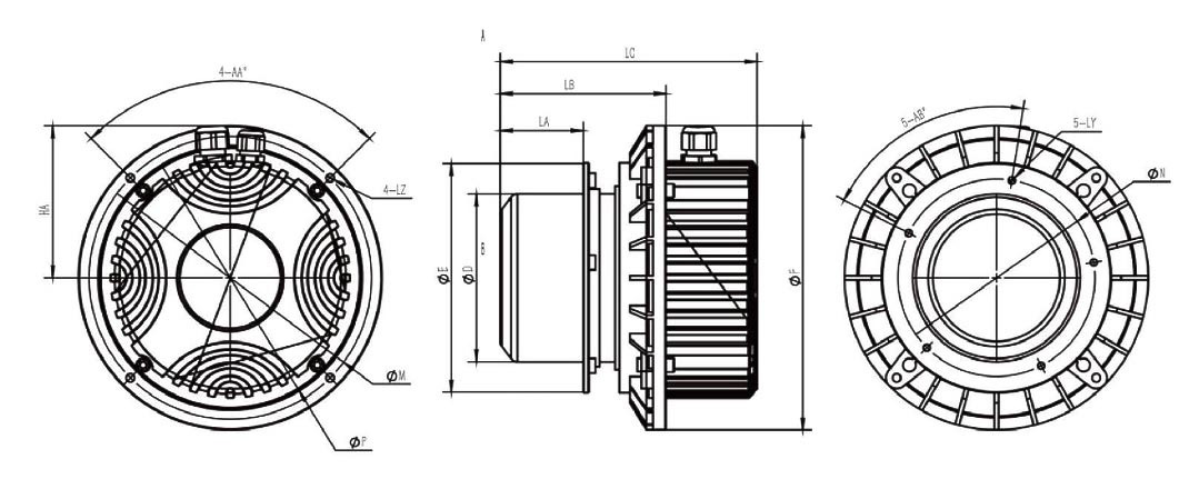 AC-DC Solar Hybrid Drive 220VAC 650W 2050RPM EC Outer Rotor Motor ...