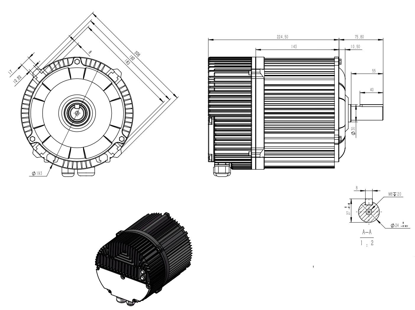 EC Inner Rotor motor HSE160