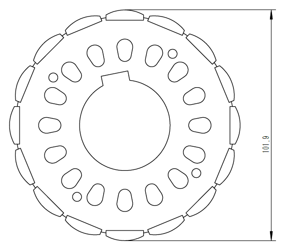 Neodymium Arc Magnet Rotor Configuration